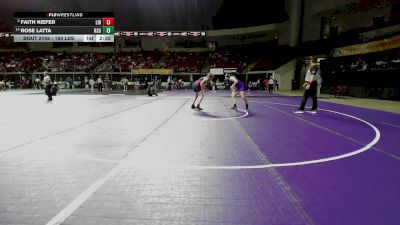 180 lbs Round Of 16 - Faith Kiefer, Liberty (W) vs Rose Latta, Kansas State (W)