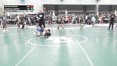 77 lbs Rr Rnd 5 - Matteo Bodrog, Clearview - MSC vs Christian Crespo, Taylor Hammers - MSC