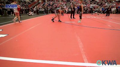 70 lbs Quarterfinal - Gabriel Allen, Ponca City Wildcat Wrestling vs Dalton Scruggs, Hennessey Takedown Club