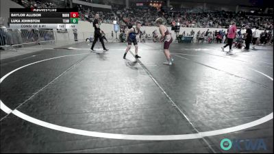 105 lbs Consi Of 8 #1 - Baylor Allison, Warner Eagles Youth Wrestling vs Luka Johnston, Team Guthrie Wrestling
