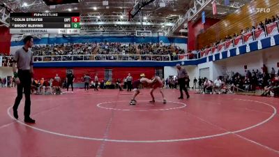 113 lbs Quarterfinal - Brody Blevins, Mishawaka High School vs Colin Strayer, Crown Point