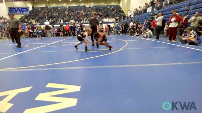 49 lbs Quarterfinal - Orlando Hernandez, Lone Grove Takedown Club vs Wyatt Adkisson, Team Nomad