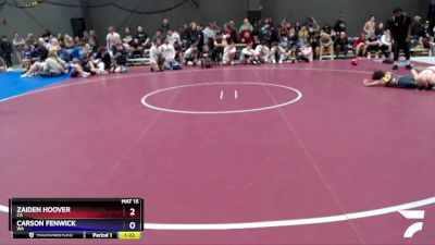 87 lbs Quarterfinal - Zaiden Hoover, CA vs Carson Fenwick, WA