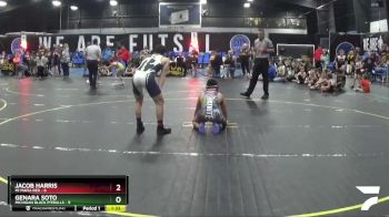 130 lbs Round 1 (8 Team) - Jacob Harris, Mi Mafia Red vs Genara Soto, Michigan Black Pitbulls