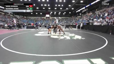 130 lbs Cons. Round 3 - Reddi Johnson, Kansas City - Washington HS vs Makenna Stuke, Topeka-Seaman Hs