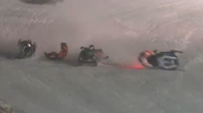 Top Three Riders Crash In Super Stock FC 440 Final At Eagle River