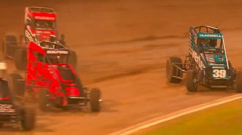 Three-Car Battle For Midget Feature Win At Western Springs