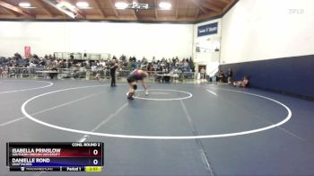 160 lbs Cons. Round 2 - Danielle Rond, Unattached vs Isabella Prinslow, Southern Oregon University