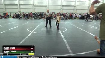 56 lbs Round 1 (8 Team) - Ryker Seditz, WV Wild vs Javier Flores, Olympia