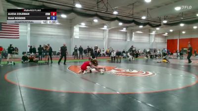131 lbs Quarterfinal - Sian Rogers, Manchester vs Alicia Coleman, Otterbein