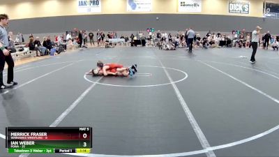 68 lbs Round 2 - Ian Weber, POWA vs Merrick Fraser, Warhawks Wrestling