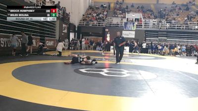 113 lbs Round Of 16 - Brock Humphrey, Linsly School vs Miles Molina, Gilman