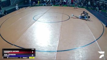 120 lbs Quarterfinal - Dominick Haynes, Montana vs Ean Johnson, Montana