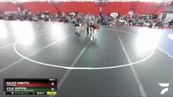 132-138 lbs Round 2 - Kalyce Sobotta, Wisconsin vs Kylie Simpson, Victory School Of Wrestling