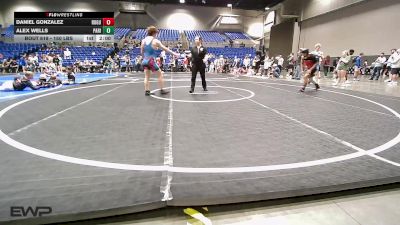150 lbs Quarterfinal - Daniel Gonzalez, Rogue Warrior Wrestling vs Alex Wells, Paris Wrestling Club
