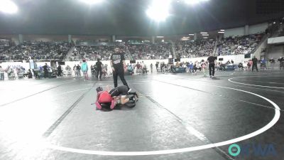 52 lbs Consolation - Emmalyn Gibson, Wolfpak Wrestling vs Evelyn Shimonek, Pawhuska