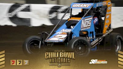 Justin Grant Plays Defense Against Ricky Stenhouse At Lucas Oil Chili Bowl