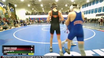 132 lbs Champ. Round 2 - Brodey Mogan, West Valley (Spokane) vs Logan Nitti, CDA 2