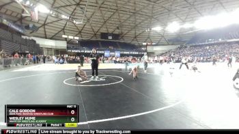 67 lbs Cons. Round 3 - Wesley Hume, Whatcom Wrestling Academy vs Cale Gordon, Deer Park Ironman Wrestling Club