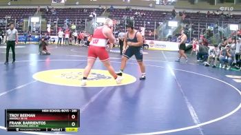 285 lbs Quarterfinal - Troy Beeman, Waverly Sr HS vs Frank Barrientos, Chambersburg Area Hs