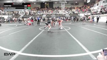 98 lbs Quarterfinal - Baze Fox, Cowboy Wrestling Club vs Rex McDonald, Westside Grappling Club