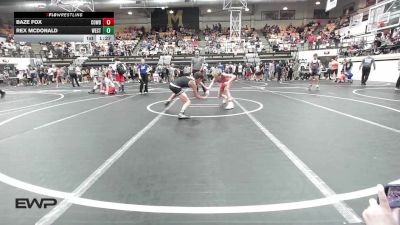 98 lbs Quarterfinal - Baze Fox, Cowboy Wrestling Club vs Rex McDonald, Westside Grappling Club