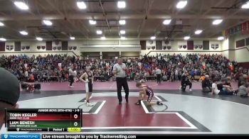 J-9 lbs Quarterfinal - Tobin Kegler, Indee Mat Club vs Liam Benesh, Lynx Wrestling Club