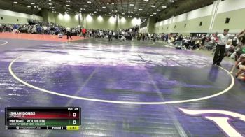 126 lbs Cons. Round 3 - Isaiah Dobbs, Goddard HS vs Michael Poulette, Christian Brothers College