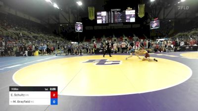 113 lbs Rnd Of 64 - Eli Schultz, MN vs Mason Brayfield, MO