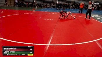85 lbs Quarterfinals (8 Team) - Jayden Rogers, Staples vs Logan Stoks, Canby