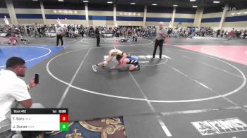 126 lbs Consi Of 4 - Talon Spry, Inland Elite vs Jordan Duran, Center Vikings