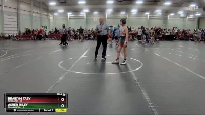 98 lbs Round 2 (8 Team) - Braidyn Taby, Rebellion vs Asher Riley, Scanlan WA