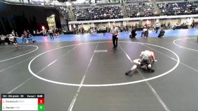 5th - 6th grade - 98 Cons. Round 1 - Levi Swancutt, Big Game Wrestling Club vs Lukas Reuter, Iowa