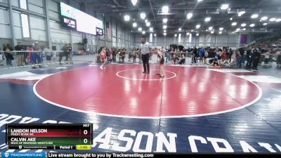 86 lbs Champ. Round 2 - Calvin Ake, Rock Of Redmond Wrestling vs Landon Nelson, Priest River WC