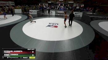 57 lbs 1st Place Match - Eczequiel Jaurrieta, California vs Bobby Cisneros, California
