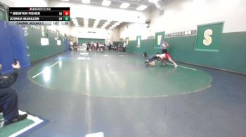 150 lbs Champ. Round 2 - Joshua Manazan, San Marcos vs Brenton Fisher, Great Oak