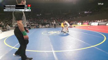 6A Boys 144 lbs 1st Place Match - Ethan Stock, Mountainside Boys vs Gavin Rangel, Newberg Boys