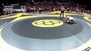 D2-215 lbs Champ. Round 1 - Alex Tolliver, Waverly vs Chase White, Madison