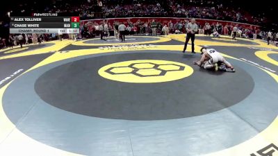 D2-215 lbs Champ. Round 1 - Alex Tolliver, Waverly vs Chase White, Madison