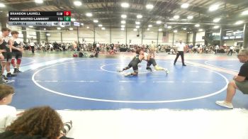 154 lbs Rr Rnd 1 - Brandon Laurell, Claw & Conquer - MS vs Paris Whited-Lambert, Titan Forge - MS