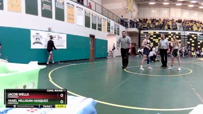 120 lbs Cons. Round 1 - Yaxel Milligan-Vasquez, FIRESTONE vs Jacob Wells, CONNEAUT