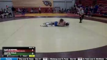 157 lbs Champ. Round 1 - Clay Schemmel, North Iowa Area Community College vs Griffin Molle, Unattached