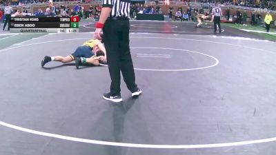 D1-132 lbs Quarterfinal - Eben Abdo, Grand Ledge vs Tristan King, Temperance Bedford
