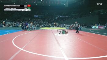 2A/1A Boys 113 Cons. Semi - Forrest Yarbrough, Mohawk Boys vs Benito Matias, Waldport Boys