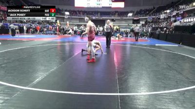 6A 132 lbs Quarterfinal - Jack Posey, Pike Road School vs Jackson Schutt, Hartselle