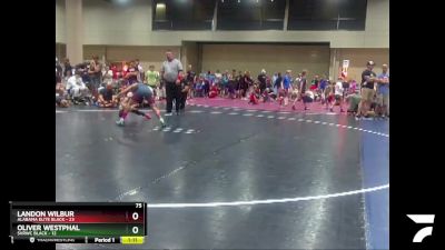 75 lbs Round 4 (8 Team) - Landon Wilbur, Alabama Elite Black vs Oliver Westphal, SVRWC Black