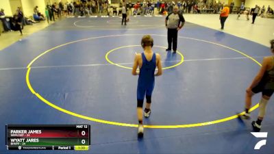 115 lbs 1st Place Match - Wyatt Jares, BHVPP vs Parker James, WEM/JWP