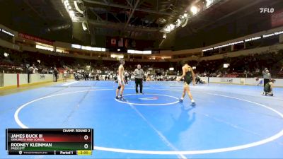 138 lbs Champ. Round 2 - James Buck III, Sahuarita High School vs Rodney Kleinman, Prescott