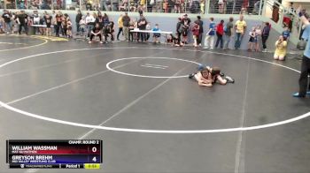 63 lbs Champ. Round 2 - William Wassman, Mat-Su Matmen vs Greyson Brehm, Mid Valley Wrestling Club