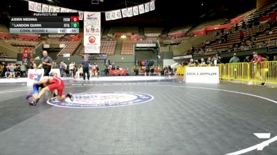 Cadet Boys Lower - 106 lbs Cons. Round 4 - Aiden Medina, Firebaugh High School Wrestling vs Landon Quirk, Beat The Streets - Los Angeles